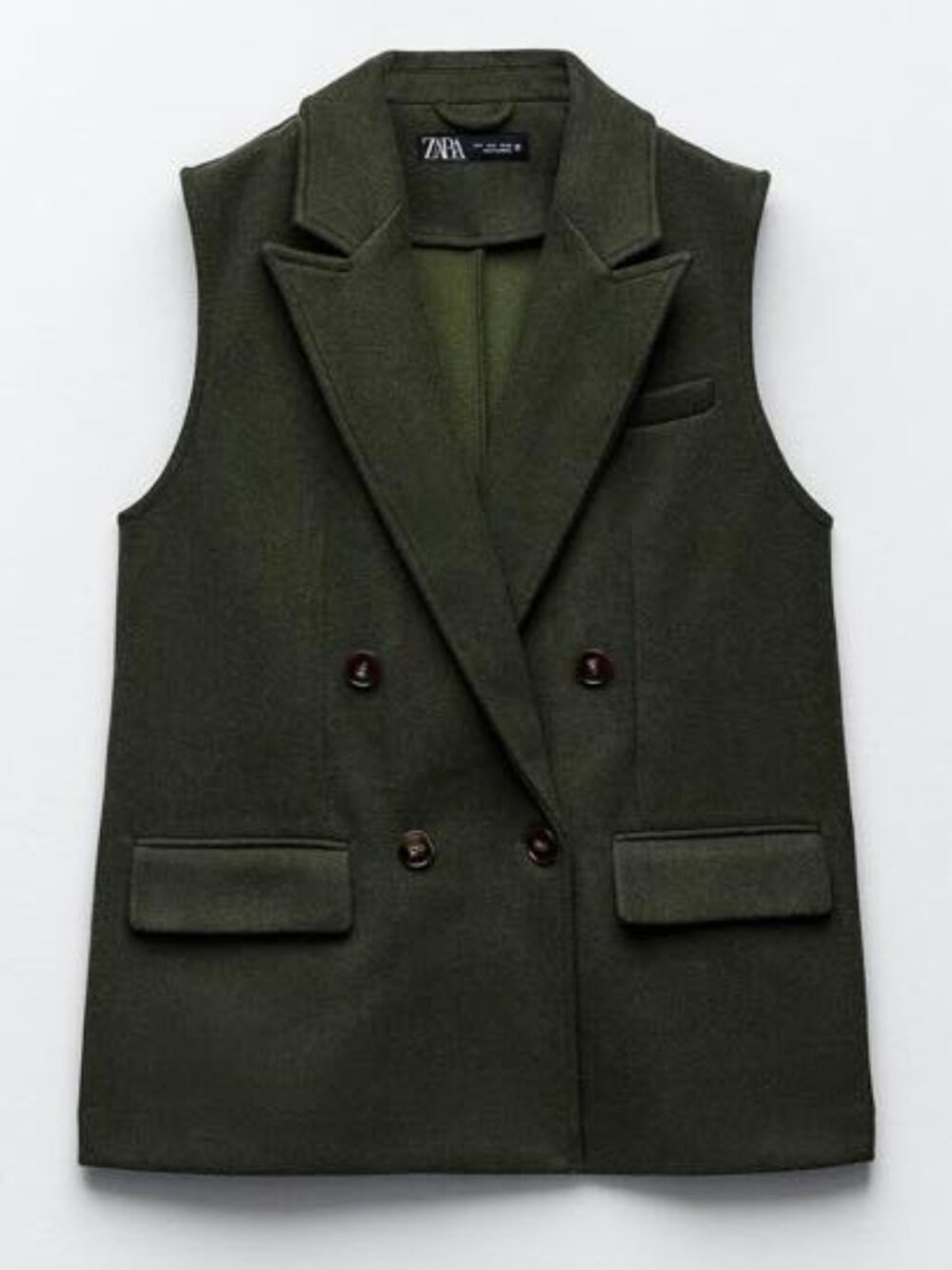 Zara Green Vest Size M